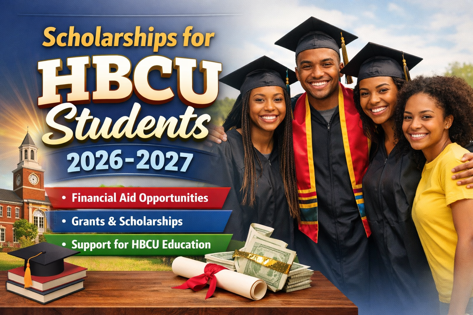 HBCU Scholarships : Unlock Free Funding for Fresh Graduates