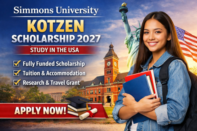 Simmons University Kotzen Scholarship in USA (Fully Funded)